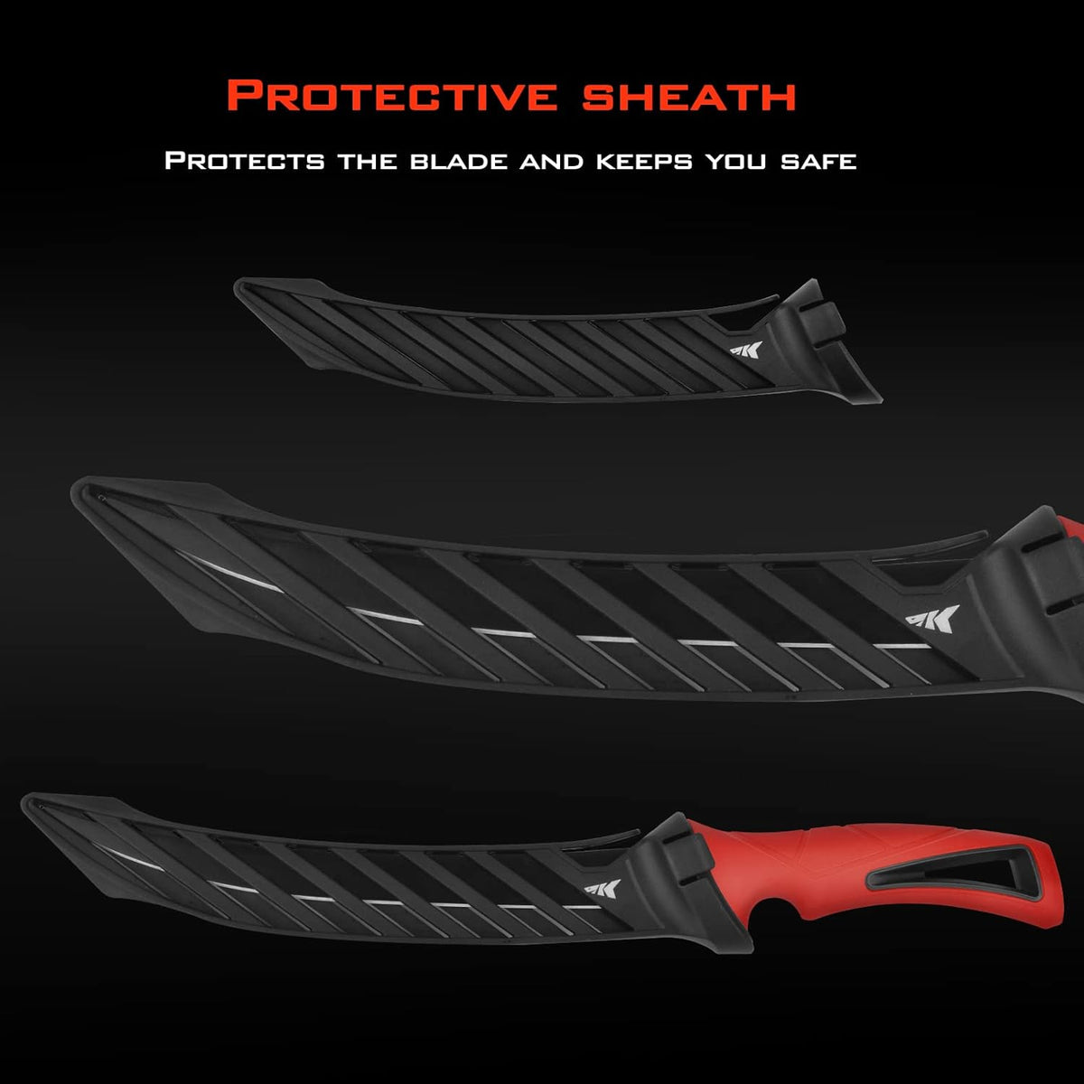 Intimidator 9'' Fillet Knife and Honing Rod, Fishing Gear for Men