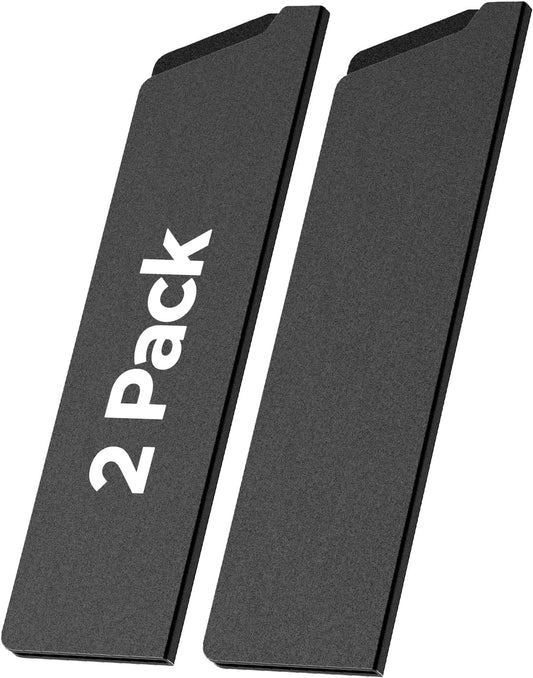 Knife Guard, 8 Inch x 2 Inch Knife Sheath 2Pack Durable Universal Fit Blade Edge Cover Knife Sleeves Protectors Guards for Chef Knives, Kitchen Knives Extra Strength, Black