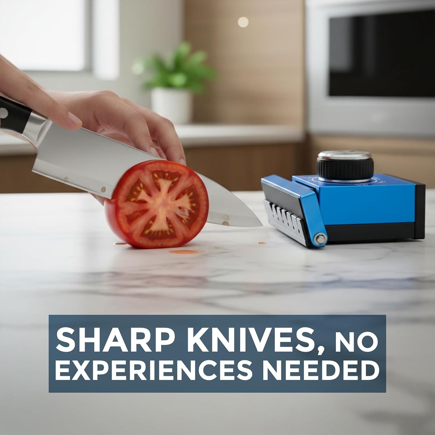 Knife Sharpener - Professional Sharpening Tool Kit for All Knife Types, Offers 0 to 30° Magnetic Angles - Manual Safe Operating - Diamond & Ceramic Honing 400, 800 and 1000 Discs