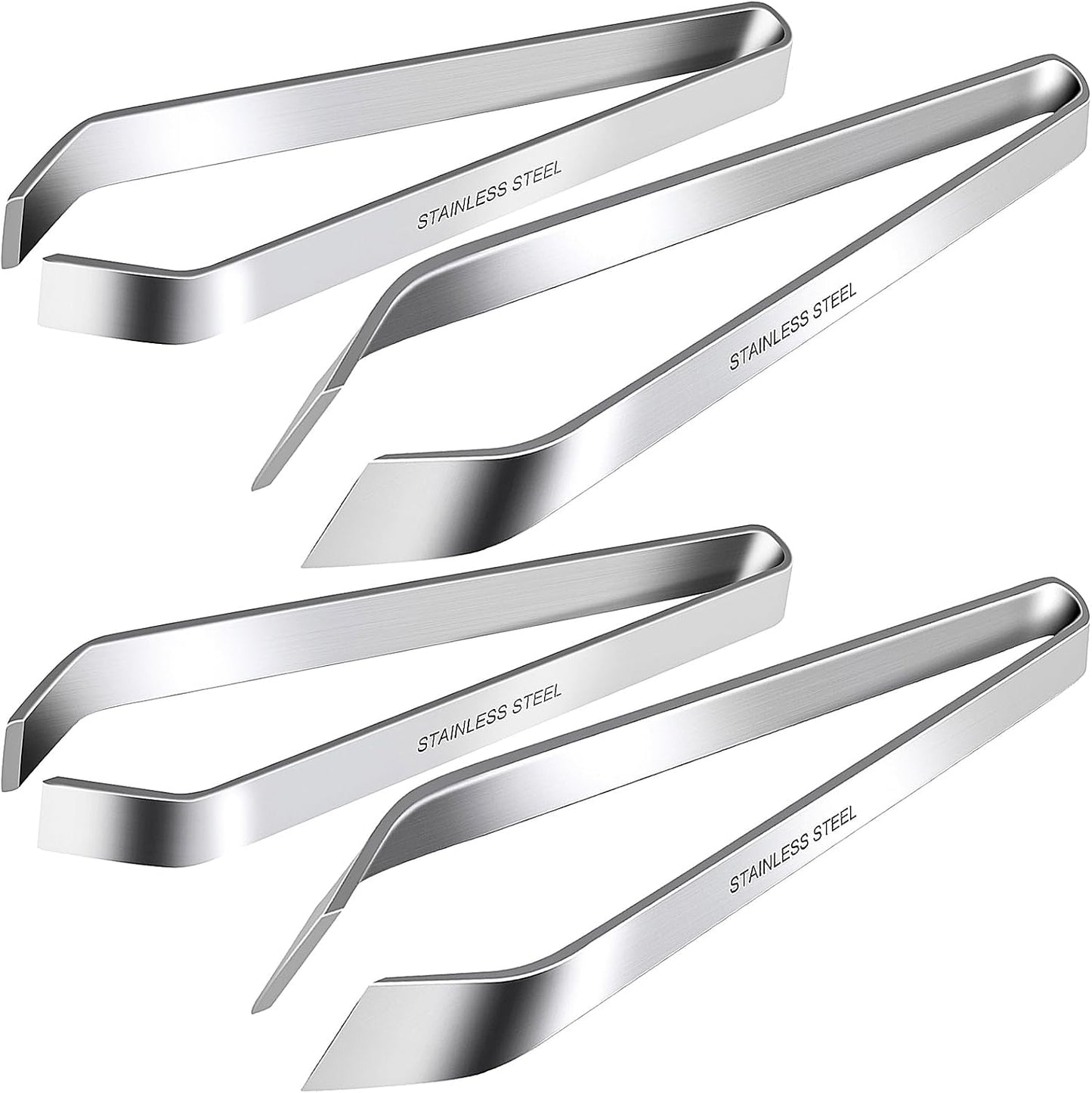Fish Bone Tweezers, Professional Stainless Steel Flat and Slant Pliers Set for Kitchen Salmon Trout, 1 SET | Professional Stainless Steel, Flat and Slant Pliers Set, For Kitchen Salmon Trout