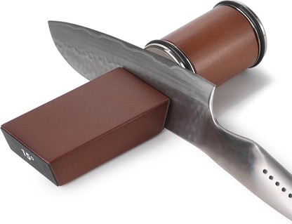 The Rolling Knife Sharpener – Knife Sharpening for Razor-Sharp Blades – Knife Sharpening Tool for Kitchen Knives – Knife Sharpener Kit Offers 15 & 20 Degree Sharpening