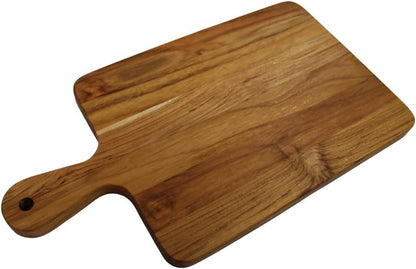 Teak Cutting Board 18x14 with Juice Groove & Handle