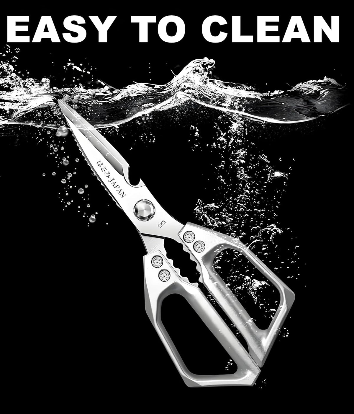 Kitchen Scissors, All Purpose，Ultra Sharp Meat Scissors，Heavy Duty Silver Cooking Scissor，Dishwash Safe Stainless Steel Kitchen Shears for Food, Chicken Bones, Turkey