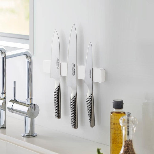 山崎実業( ) KT-TW LR W25 WH Knife Holder, 約W25XD1.7XH4cm, wht