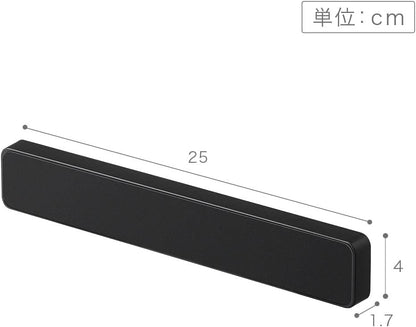 山崎実業( ) KT-TW LR W25 WH Knife Holder, 約W25XD1.7XH4cm, wht