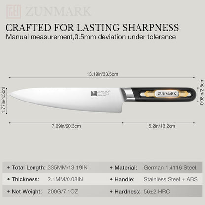 8 Inch Chef Knife, 67-Layer Damascus Steel Kitchen Knives with 10Cr15CoMoV Premium Steel Core, Hybrid Diamond-Oval Olive Wood Handle Japanese Knife, 13° Blade Ultra-Sharp Cooking Knives, Gift fo r Him