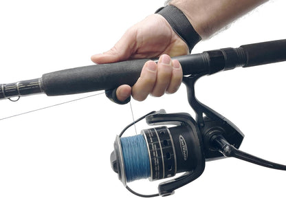 AirFly Surf Fishing Casting Glove Single Finger - Anti-Slip Finger Protector for Braided Line and Saltwater - Adjustable Wrist Strap, Ambidextrous Fit - Designed in USA