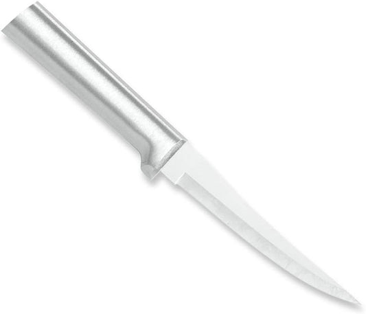 Super Parer Knife (R127), Silver Handle | 4.38" Stainless Steel Blade, Silver Cast Aluminum Handle
