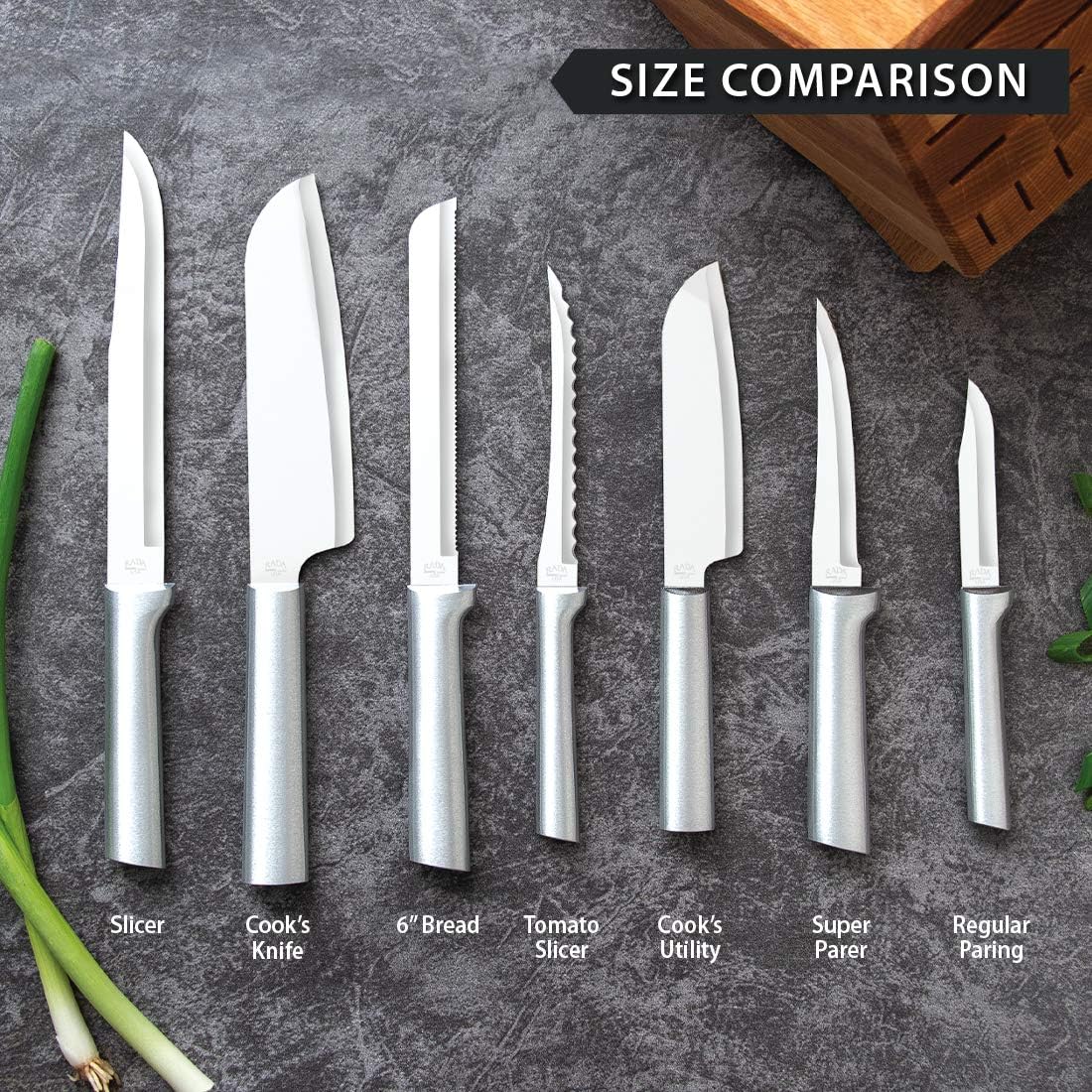 Super Parer Knife (R127), Silver Handle | 4.38" Stainless Steel Blade, Silver Cast Aluminum Handle