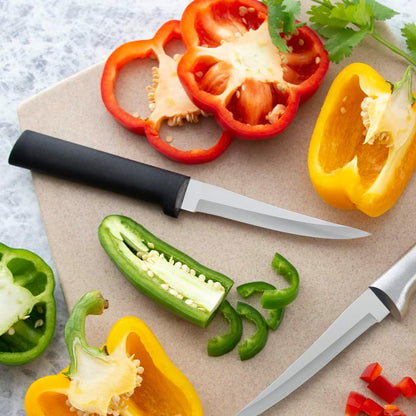 Super Parer Knife (R127), Silver Handle | 4.38" Stainless Steel Blade, Silver Cast Aluminum Handle