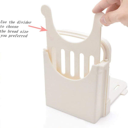 HYAM Bread Slicer, Adjustable Bread/Roast/Loaf Slicer Cutter,Folding Bread Toast Slicer Bagel Loaf Slicer Sandwich Maker Toast Slicing Machine with 5 Slice Thicknesses