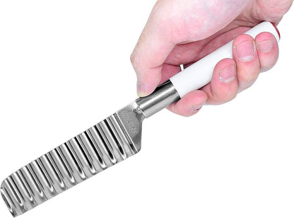 Cheese Knife Crinkle Cutter Knife 3.9" Stainless Steel for Soft Foods | Seki Japan Ideal for Soft Foods Like Cheese, Boiled Eggs, and Fruits