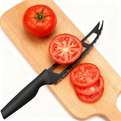 Cheese Knife, Tomato Knife, Cheese Slicer and Cutter for Block, Carving Cheese for Charcuterie Boards, Cheeseboard Handheld Slicer, 5.7" Soft & Semi Hard Cheese Knives ,Cutting for Fruits & Veggies