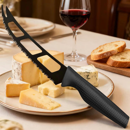 Cheese Knife, Tomato Knife, Cheese Slicer and Cutter for Block, Carving Cheese for Charcuterie Boards, Cheeseboard Handheld Slicer, 5.7" Soft & Semi Hard Cheese Knives ,Cutting for Fruits & Veggies