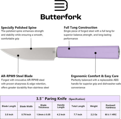 6 Inch Nakiri Knife, Hand Forged AR-RPM9 Steel Blade & Ergonomic Handle, All Purpose Kitchen Cleaver Knife for Meat Vegetable Fruits, Gift for Home Chefs