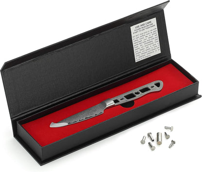 KATSURA Woodworking Project Kit – Bird Beak Paring Peeling Knife Blank – 2.75 Inch – Japanese Premium AUS 10, 67 Layers Damascus Steel – Perfect for Woodworkers, Crafters