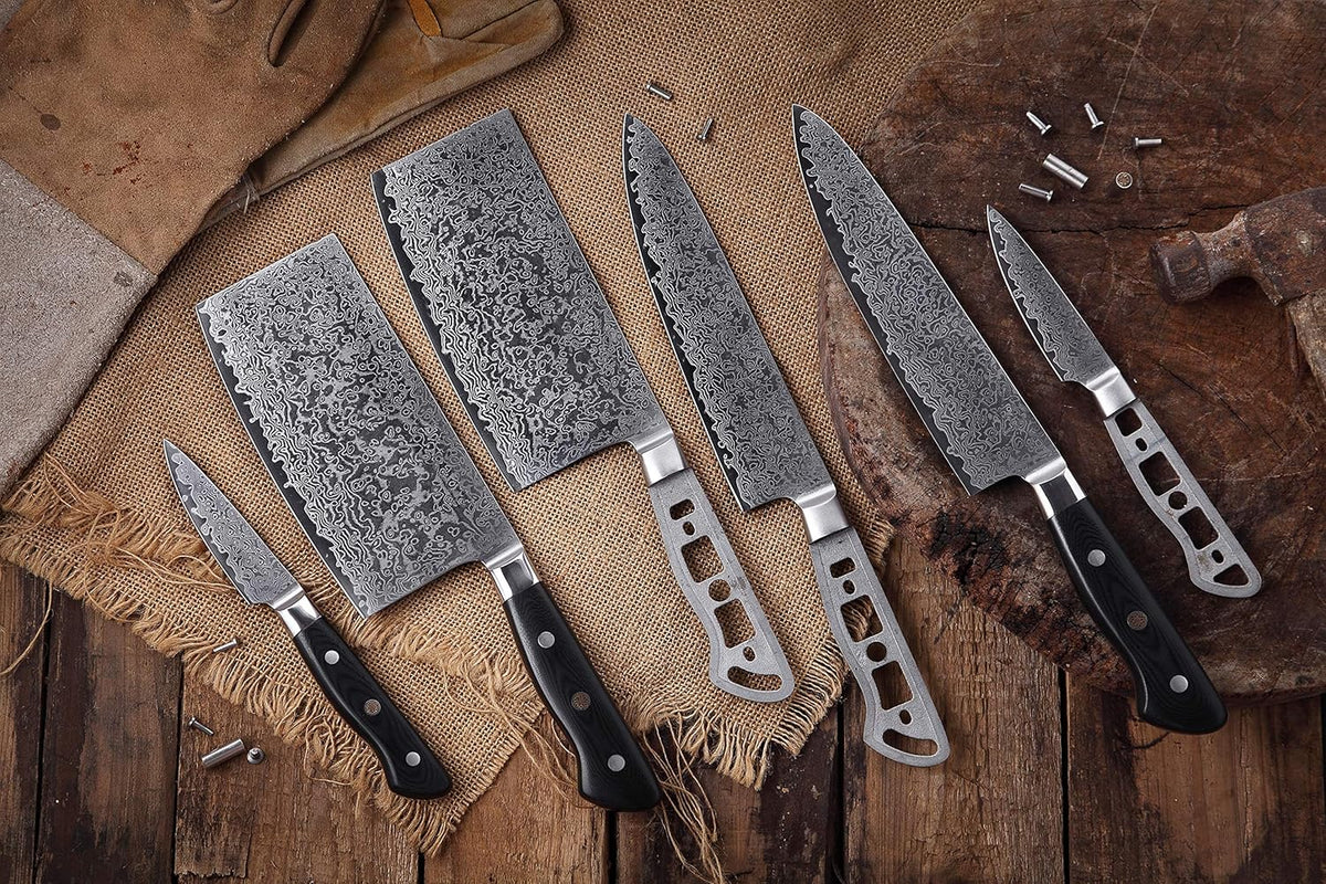 KATSURA Woodworking Project Kit – Bird Beak Paring Peeling Knife Blank – 2.75 Inch – Japanese Premium AUS 10, 67 Layers Damascus Steel – Perfect for Woodworkers, Crafters