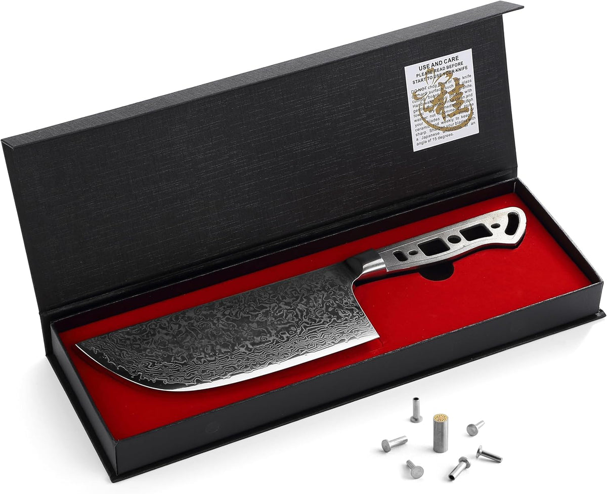KATSURA Woodworking Project Kit – Bird Beak Paring Peeling Knife Blank – 2.75 Inch – Japanese Premium AUS 10, 67 Layers Damascus Steel – Perfect for Woodworkers, Crafters