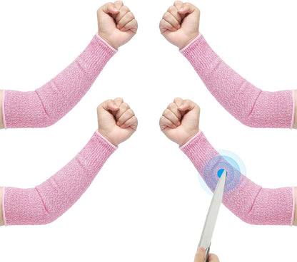 Cut Resistant Sleeve Arm Safety Protectors Sleeves Forearm Sleeve HPPE Level 5 Protection for Thin Skin and Bruising