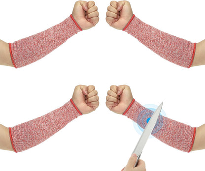 Cut Resistant Sleeve Arm Safety Protectors Sleeves Forearm Sleeve HPPE Level 5 Protection for Thin Skin and Bruising