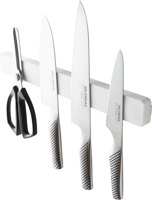Home Magnetic Knife Holder Wall Mount – Strong Magnet Kitchen Knife Strip With Silicone Blade Protection, Easy Installation, Multi-Purpose Organizer For Kitchen, Bathroom & Workspace