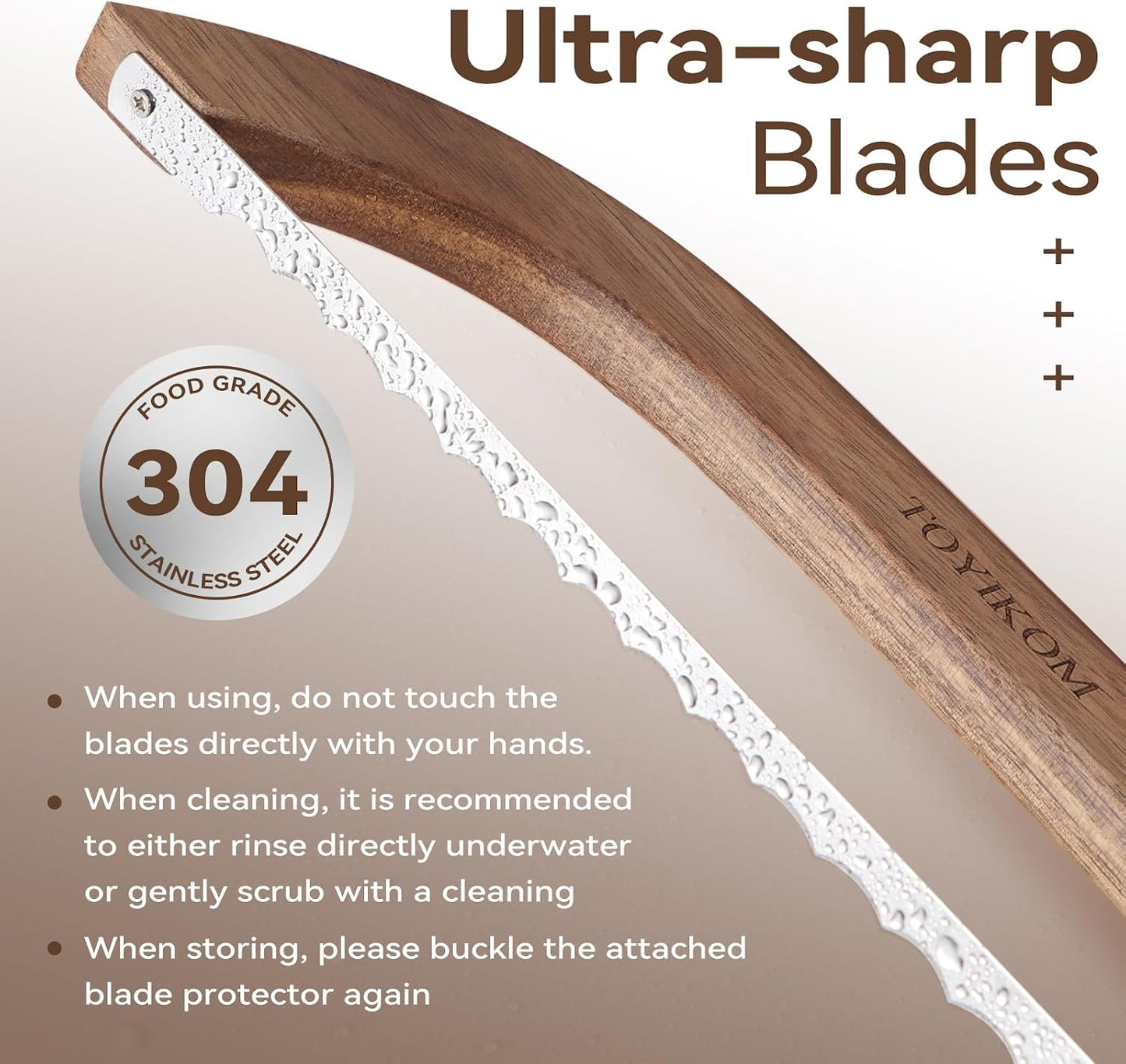Sourdough Bread Knife for Homemade Bread Sourdough Bread Slicer | 14.5'' Sourdough Slicer,Bread Cutter,Sourdough Knife for Slicing,Wooden Ergonomic Bow Sourdough Cutter with Sharpness Blade