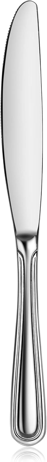 Slimline Pattern 18/0 Stainless Steel Dinner Knife, 9-Inch, Set of 12, Commercial Grade