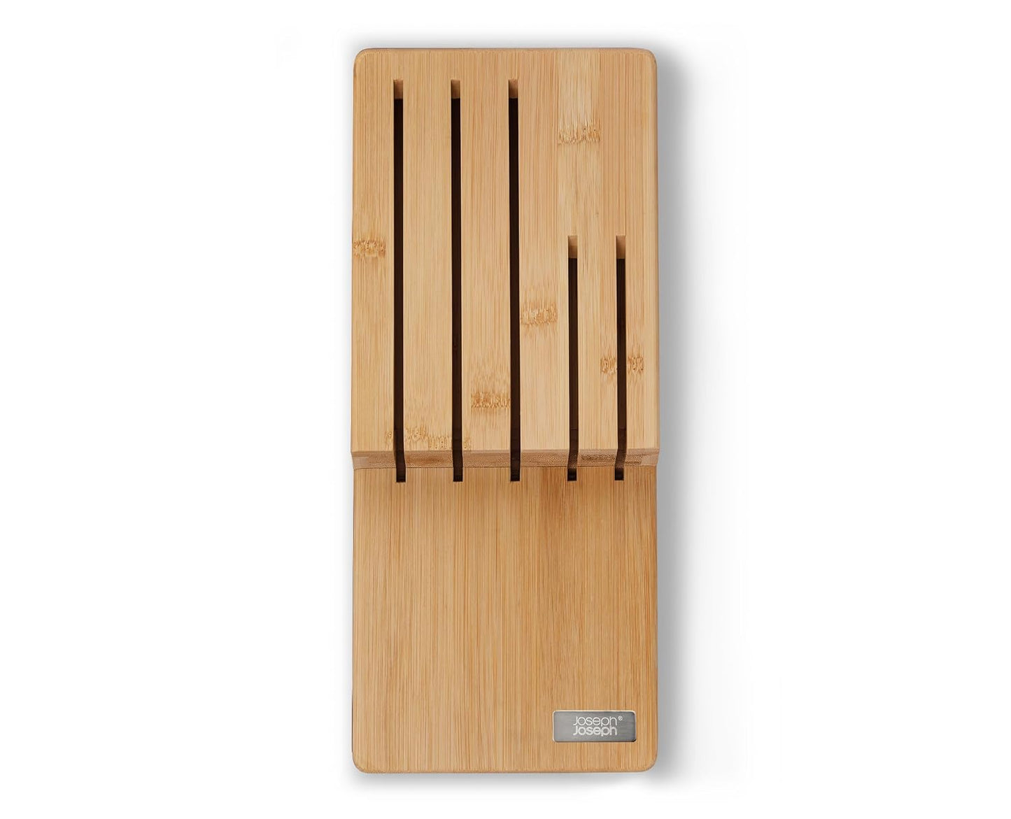 Elevate Kitchen Knives 5-piece Japanesse Stainless Steel knife set, in drawer Bamboo Block organizer tray