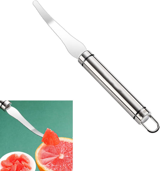 Stainless Steel Grapefruit Knife,Serrated Stainless Steel Blade Grapefruit Knife for Grapefruit and Oranges,Fruit Tool
