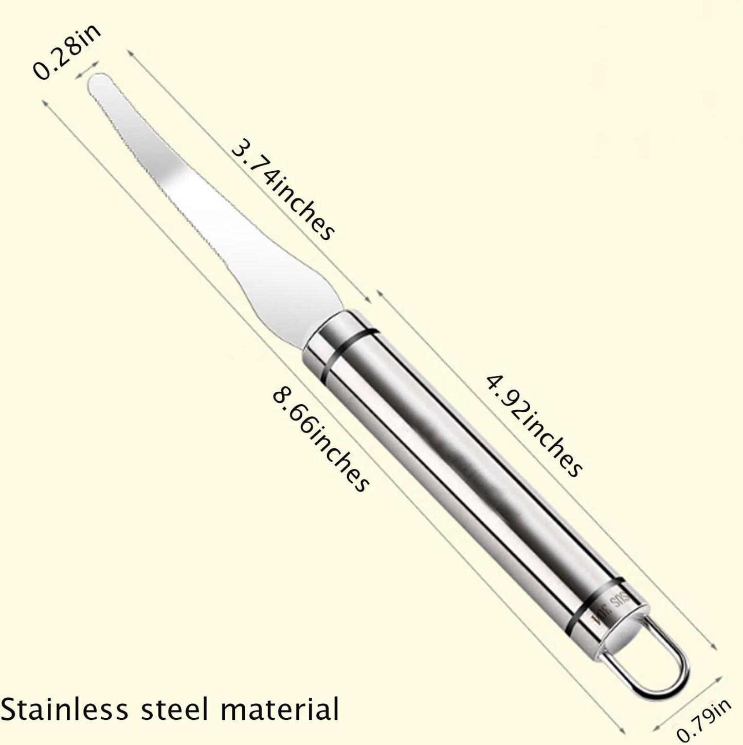 Stainless Steel Grapefruit Knife,Serrated Stainless Steel Blade Grapefruit Knife for Grapefruit and Oranges,Fruit Tool