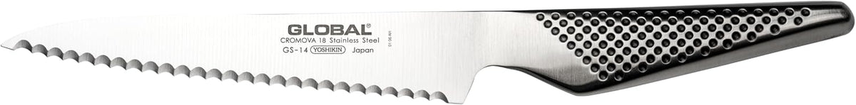 Global 6" Serrated Utility Scallop Knife