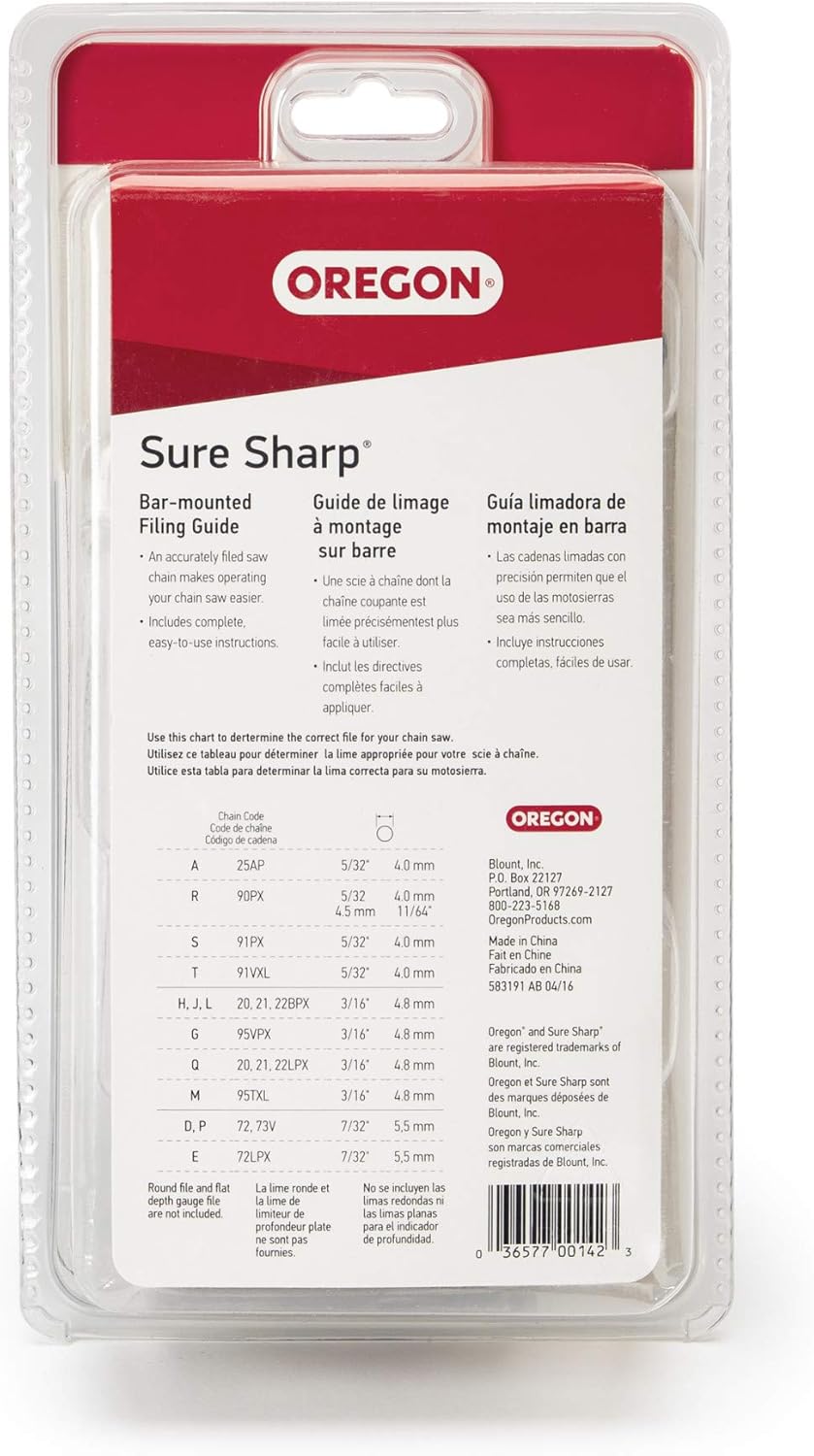 23820 Sure Sharp Chainsaw Manual Filing/Sharpening Guide