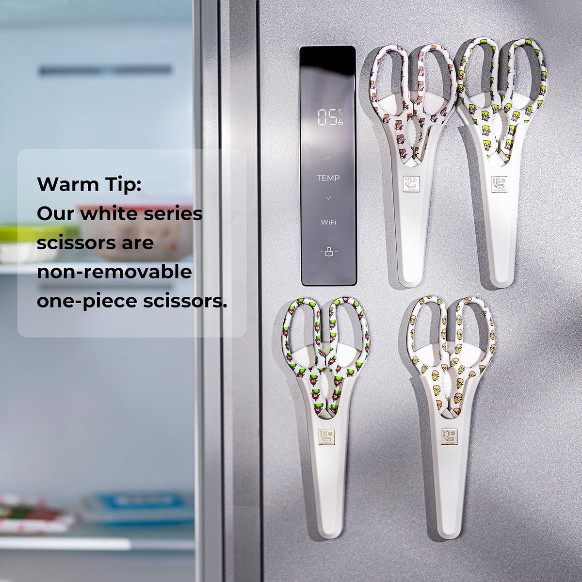 Kitchen Scissors All Purpose Kitchen Shears with Magnetic Holder, Heavy Duty Scissors Shears Dishwasher Safe, Come Apart Food Scissors for Meat, Poultry, Cooking, BBQ, Vegetable, Herbs, Black