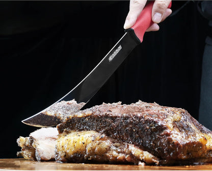 Cimeter Butcher & Boning Knife 3-Piece Set - Premium High-carbon Molybdenum Steel Blade of 5" 8" 10" - Butcher's Meat Knife Set - Ergonomic & Non-slip Handle