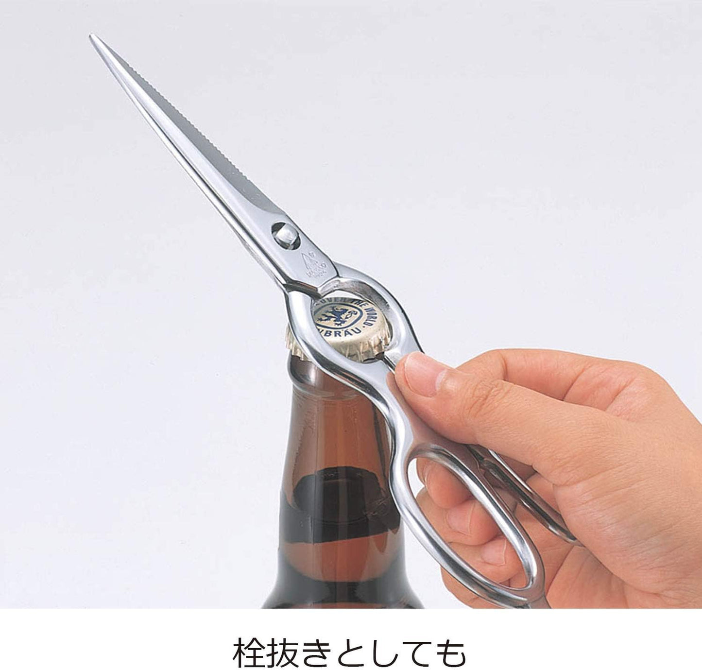 Oaks Kitchen Scissors, Disassemble and Washable, Stainless Steel, Made in Japan