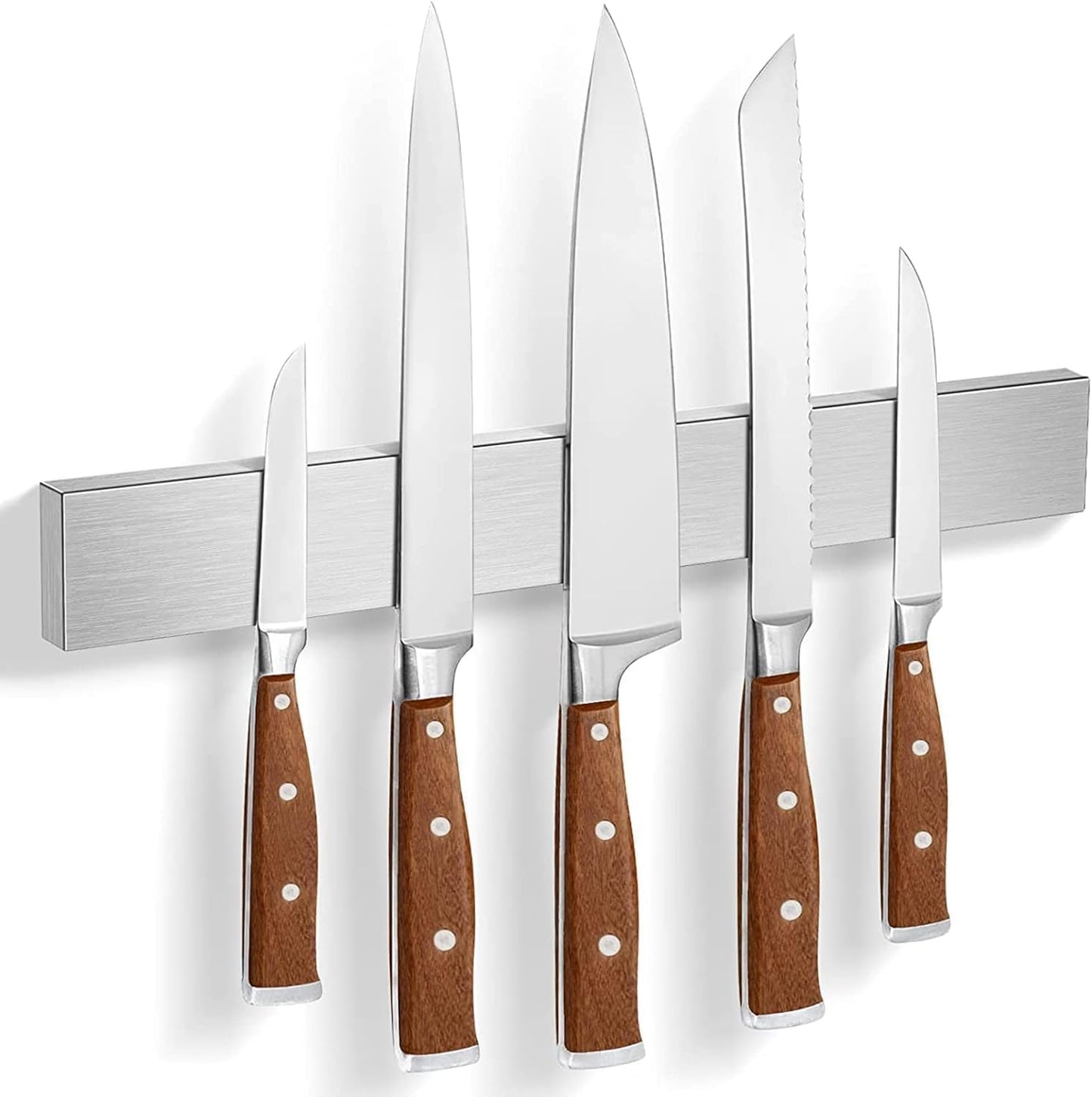 Magnetic Knife Holder for Wall, Knife Magnetic Strip Magnetic Knife Holder for Refrigerator Mount Knife Rack Kitchen Utensil Holder Metal Tool Holder Knife Block Kitchen Organizer Accessories 9.7 Inch
