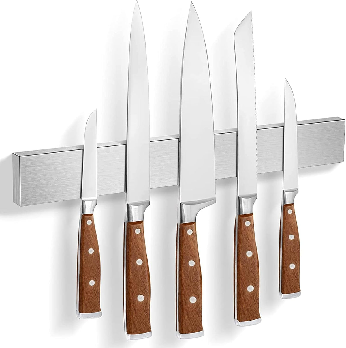 Magnetic Knife Holder for Wall, Knife Magnetic Strip Magnetic Knife Holder for Refrigerator Mount Knife Rack Kitchen Utensil Holder Metal Tool Holder Knife Block Kitchen Organizer Accessories 9.7 Inch