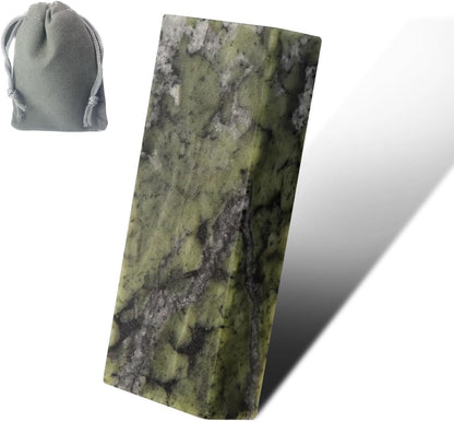 Mini Knife Sharpening Stone 1PC 10000# Whetstone Final Fine Polished Natural green Sharpener Oilstone (2 x 0.8 x 0.4 Inch)