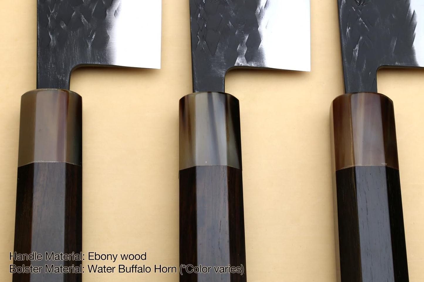Yoshihiro Kurouchi Stainless Clad High Performance SLD Japanese Nakiri Vegetable Knife Ebony Handle(6.5"(165mm) & Saya)