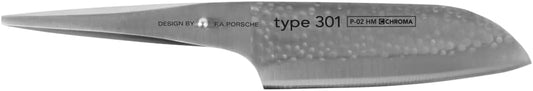 P02HM 7 1/4" Santoku Hammered Finish Kitcen Cutlery, Multicolor
