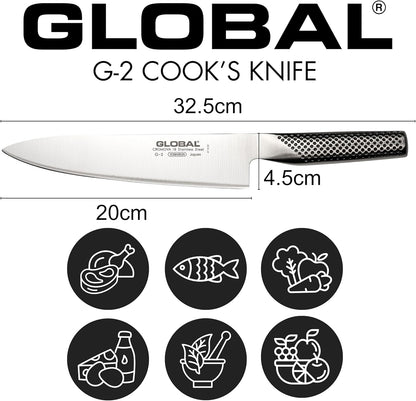 Global - 8 inch, 20cm Chef's Knife,Silver