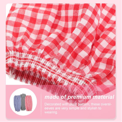 BESTOYARD 3 Pairs Cleaning Oversleeves, Anti-Dust and Oilproof Arm Protective Sleeves with Cotton and Linen for Women Men Kitchen, Gardening, Car Washing, Painting, Topiary Garden