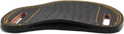 Custom Leather Sheath Slanted Pancake Tooled Leather Sheath/Trapper Knife Sheath/Hunting Knife Sheath 100% Real Laether Cover/Tan Both Side Carry Design (LSB)