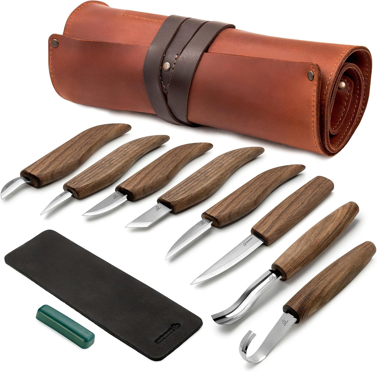 Deluxe Wood Carving Kit S18X - Wood Carving Knife Set - Spoon Carving Tools Set - Whittling Knives - Woodworking Wood Carving Tools Large Whittling Kit S18X
