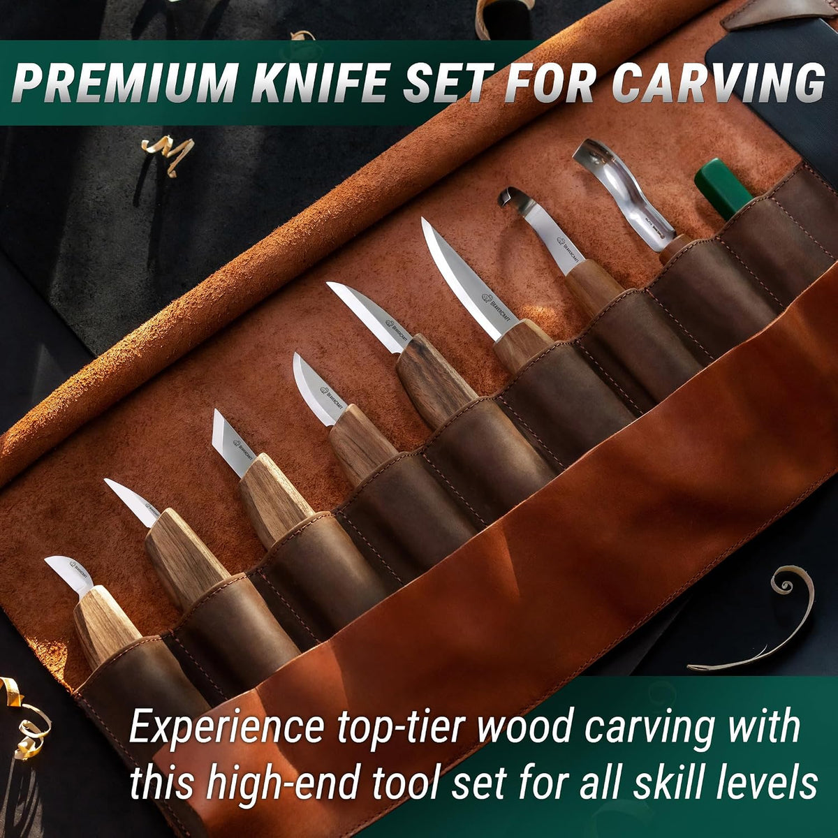 Deluxe Wood Carving Kit S18X - Wood Carving Knife Set - Spoon Carving Tools Set - Whittling Knives - Woodworking Wood Carving Tools Large Whittling Kit S18X