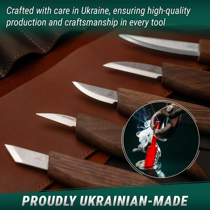 Deluxe Wood Carving Kit S18X - Wood Carving Knife Set - Spoon Carving Tools Set - Whittling Knives - Woodworking Wood Carving Tools Large Whittling Kit S18X