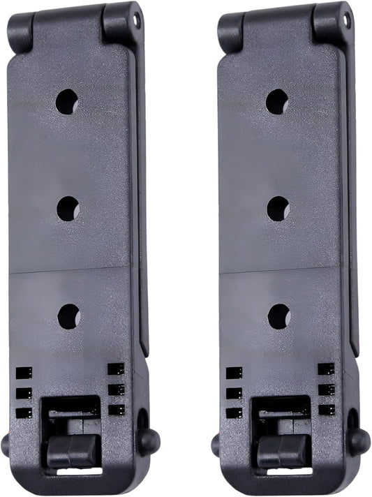 Molle Attachment – Quick Locking Belt Clip with Mounting Hardware for Holsters, Mag Pouches, Knife Sheaths, Vests – Available in Size (1", 2", 3", 5") & Pack (2 & 4) – USA Made