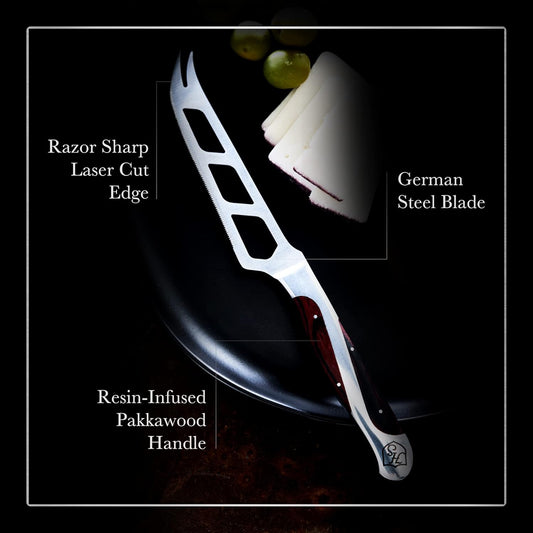 5" Cheese and Tomato Knife | Durable Pakkawood Handle | Perfect for Cutting, Slicing, and Serving