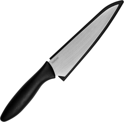 Kershaw 6” Utility Kitchen Knife, Black and Gray, 6 Inch Utility Blade | Included Sheath, Paring Knife for Meat, Fruit, Vegetables and More