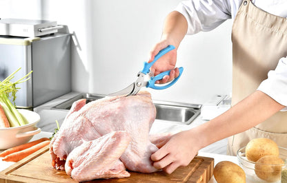 Heavy Duty Poultry Shears - Kitchen Scissors for Cutting Chicken, Poultry, Game, Meat - Chopping Vegetable - Spring Loaded